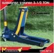 แม่แรงตะเข้ 3.5ตัน(โหลดเตี้ย) 2สูบ  Horizontal Double Pump Hydraulic Jack 3.5Ton